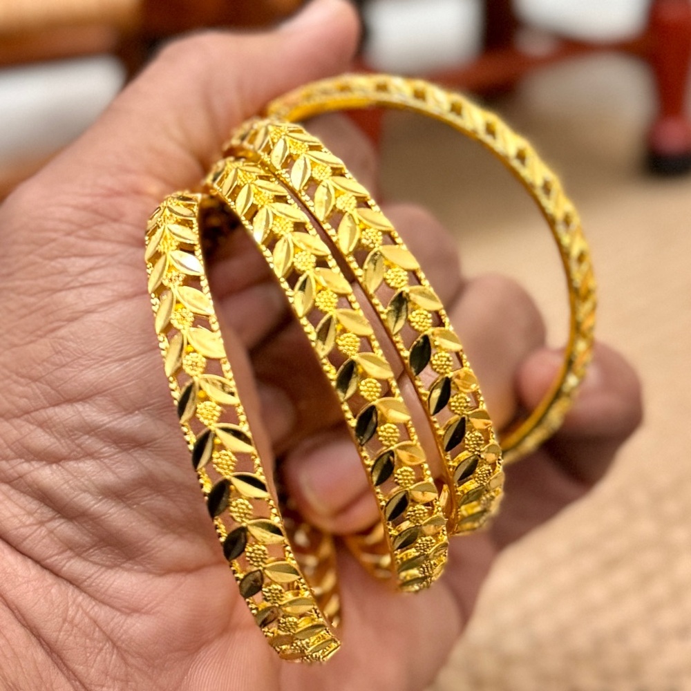 4pcs Bangles, Gold Bangles, 24k Gold Plated Bangles, Indian Bridal Bangles, Gift